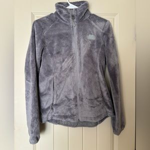 Grey North Face Zip Up